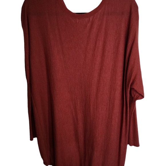 TROUVÉ SIZE XS LIGHTWEIGHT SWEATER BURNT ORANGE - Picture 3 of 7